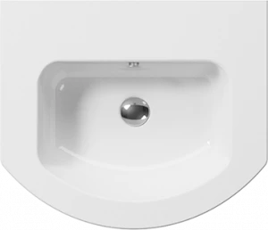 8830111 Подвесная раковина настенная овальная GSI ceramica Pura белая