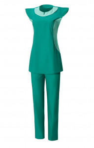 69296 Костюм "Лига" цвет зеленый с салатовым  Медицинская одежда  размер 66