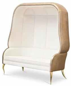 KOKET Бархатный диван с высокой спинкой Drapesse