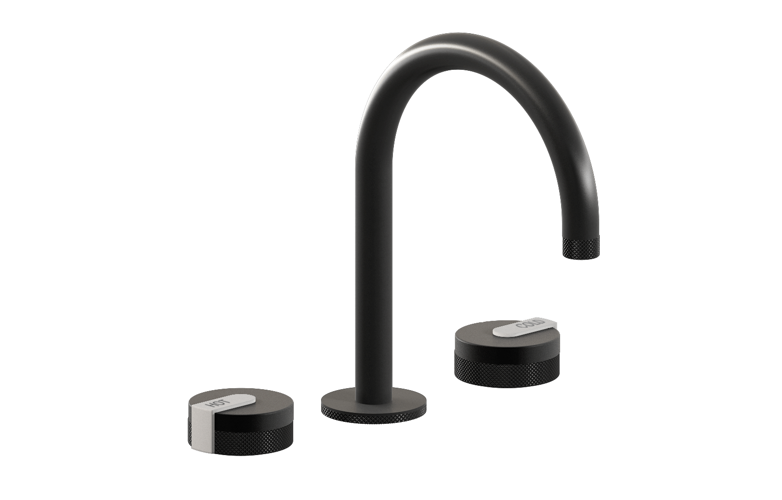 E-11512-R1MBK-L1WT-BK Смеситель для умывальника на 3 отвертия GRAFF MOD+