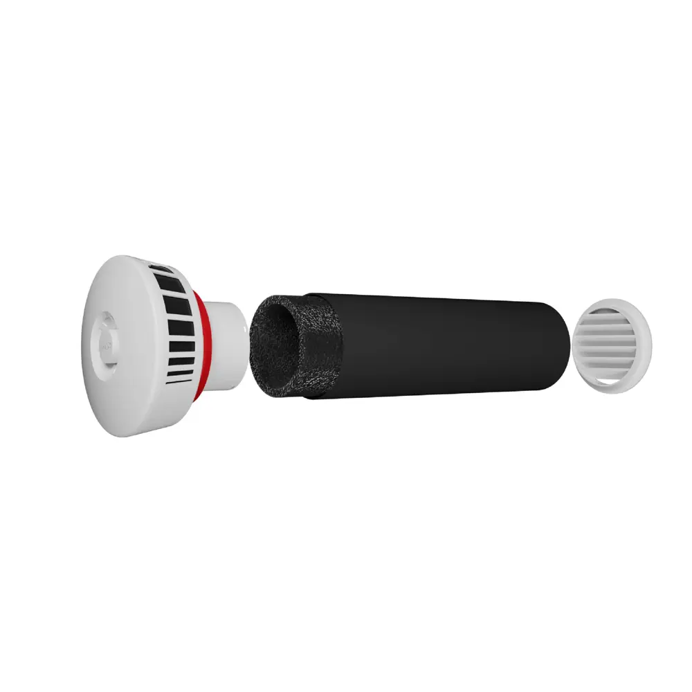 Приточный клапан Эра D125 мм 0.5 м пластик ERA STLM-2122046