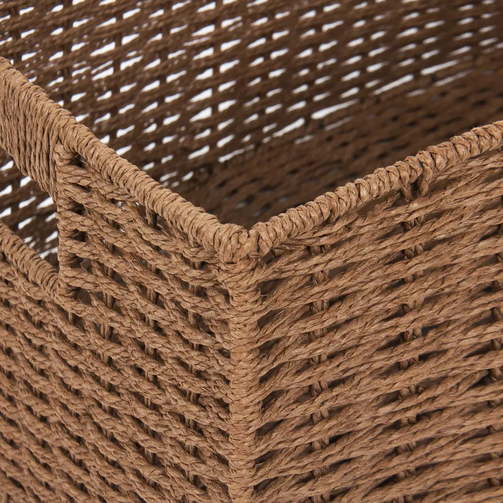 Корзина для хранения 38x18x28 см бумага цвет коричневый 82280888 STLM-2202056 Santreyd - Вид №4