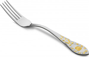 10666797 Русские самоцветы Вилка столовая Русские самоцветы, серебро 925 Серебро 925