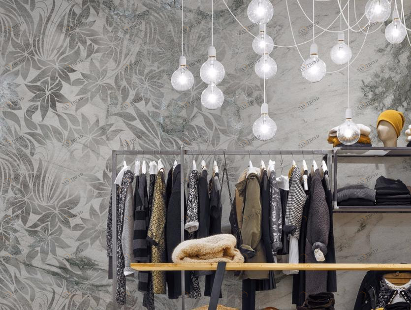 Inkiostro Bianco Панорамные обои с цветочными мотивами под мрамор Collection 2015 sun-id-1450434