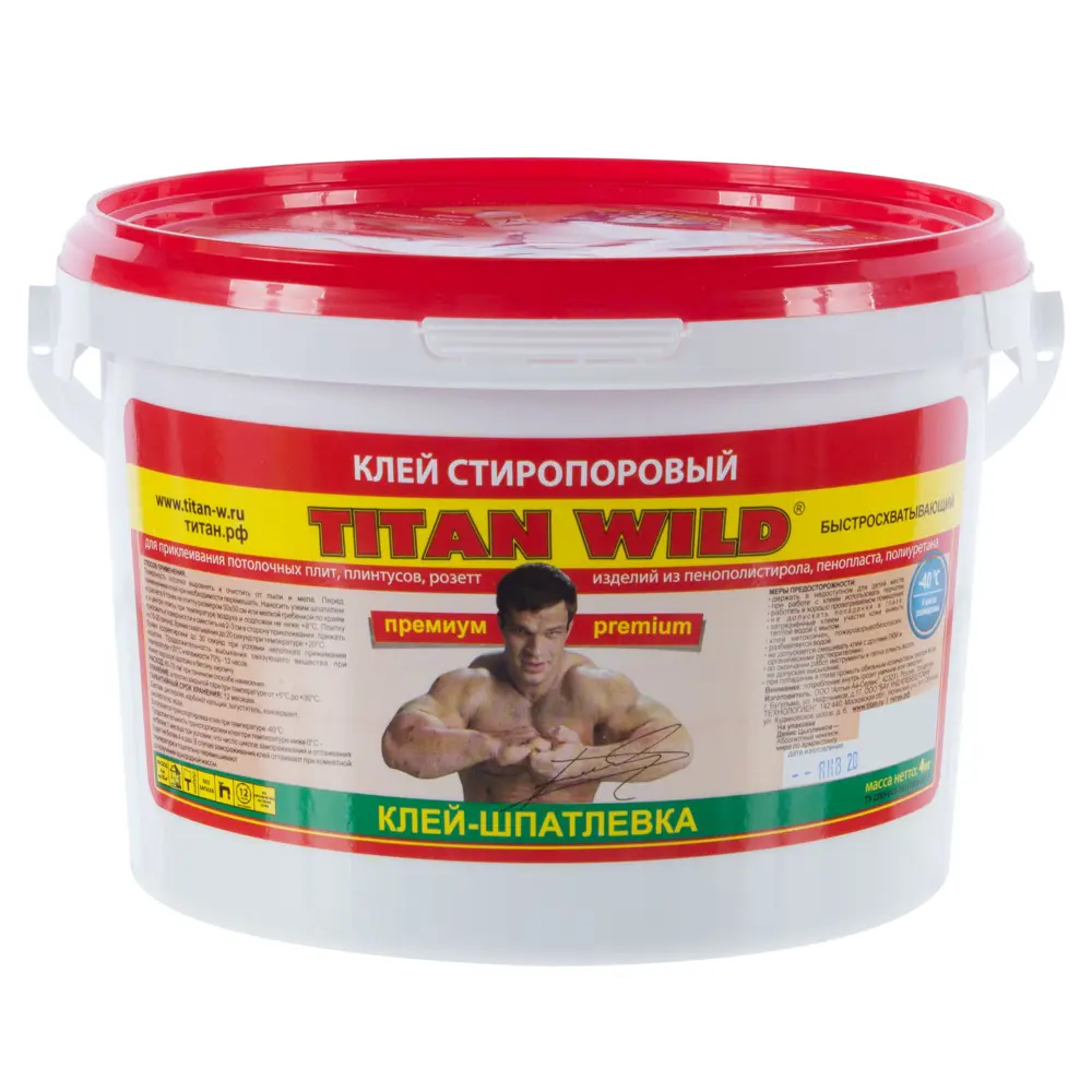 Клей Titan для потолочных изделий стиропоровый 4 кг 14314406 STLM-2044318 Santreyd 