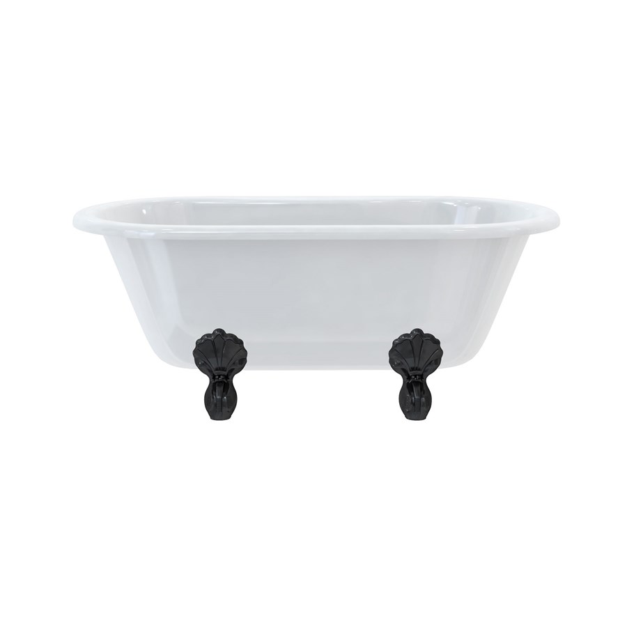 Burlington Двухсторонняя ванна Windsor 150 см с роскошными ножками с ножками Luxury Classic в белом цвете E4 L3W  - Вид №3