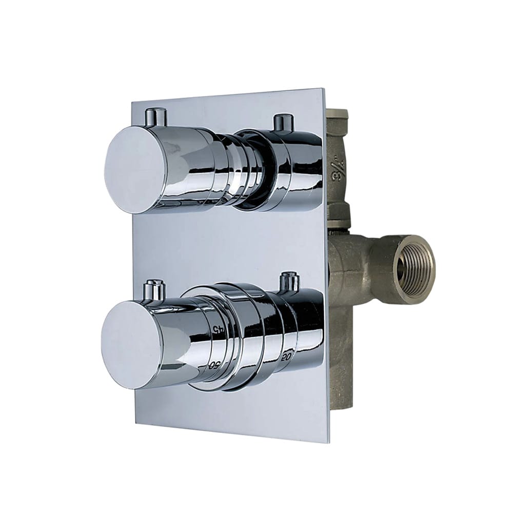 Встраиваемый термостатический смеситель для душа с 2 отверстиями Thermomat Thermo-mix ARCH-00074046 - Вид №1