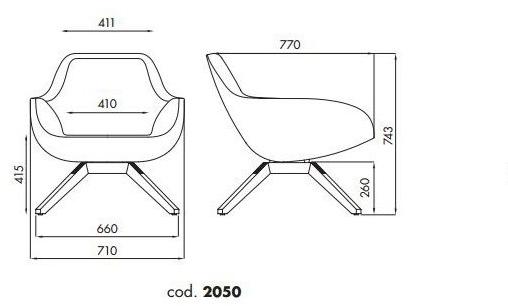 ALMA DESIGN Кресло на козелке из ткани с подлокотниками X big sun-id-1455608 - Вид №7