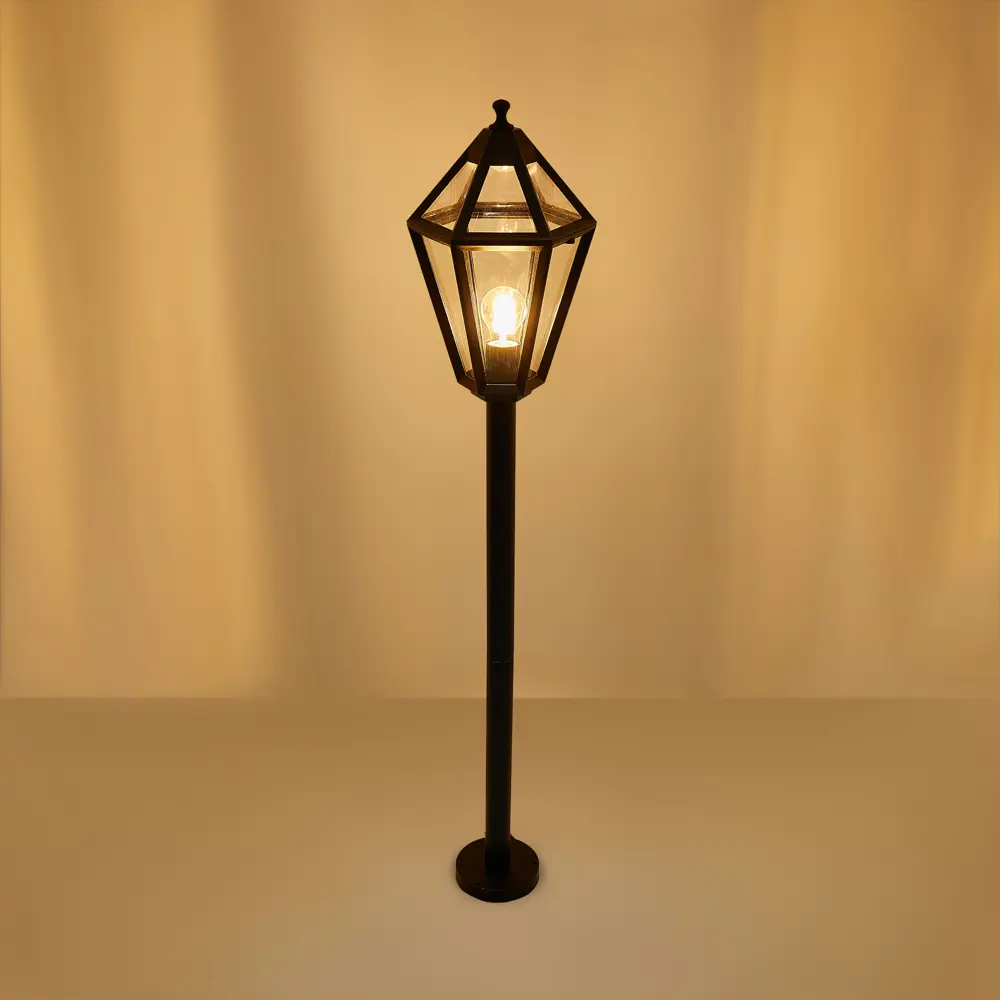 Маленький фонарный столб уличный KREAFORTA Radley 120 см цвет черный STLM-2163965 - Вид №3