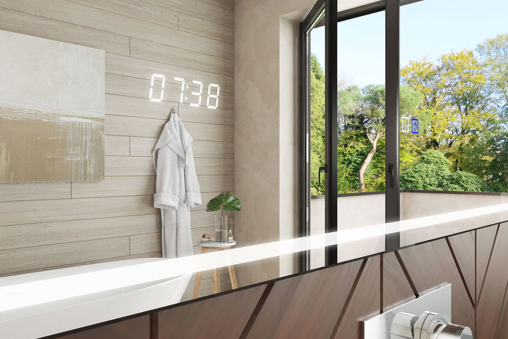 Зеркало Eva Luxe 700700⨉40⨉700 мм хром VIGO sun-id-664549 - Вид №1