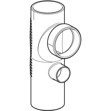 310.811.14.1 Крестовина односторонняя Geberit Silent-db20 88,5° Geberit  - Вид №1