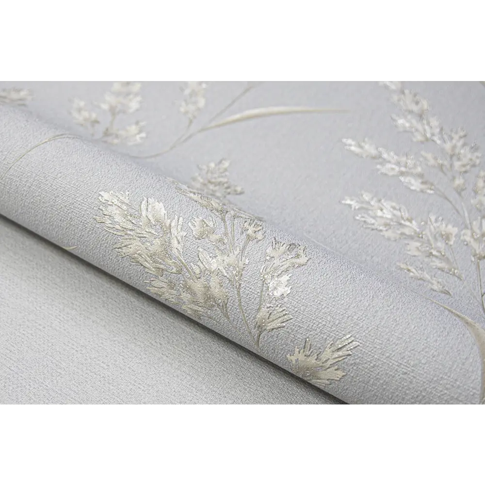 Флизелиновые обои Wallsecret Campo серые 1.06 м 89400491 STLM-1528650 - Вид №3