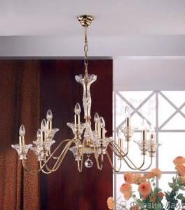 Orion LU 2396/8+4 gold люстра подвесная