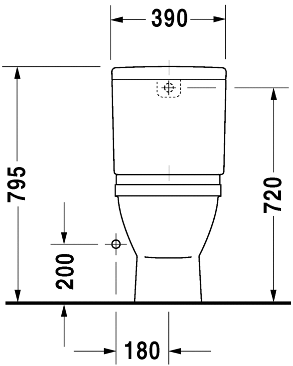 0126012000 Компакт унитаз с бачком Белый Duravit Starck 3 Германия - Вид №4