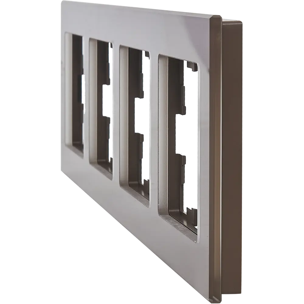 Рамка для розеток IEK Brite 4 поста бронза STLM-1105754 87761301 - Вид №1