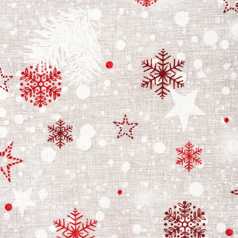 Скатерть "Снежинки", прямоугольная, 136x170 см, цвет серый Altali STLM-2117034 - Вид №1