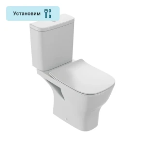 Унитаз-компакт Jacob Delafon Struktura безободковый сиденье с микролифтом двойной смыв