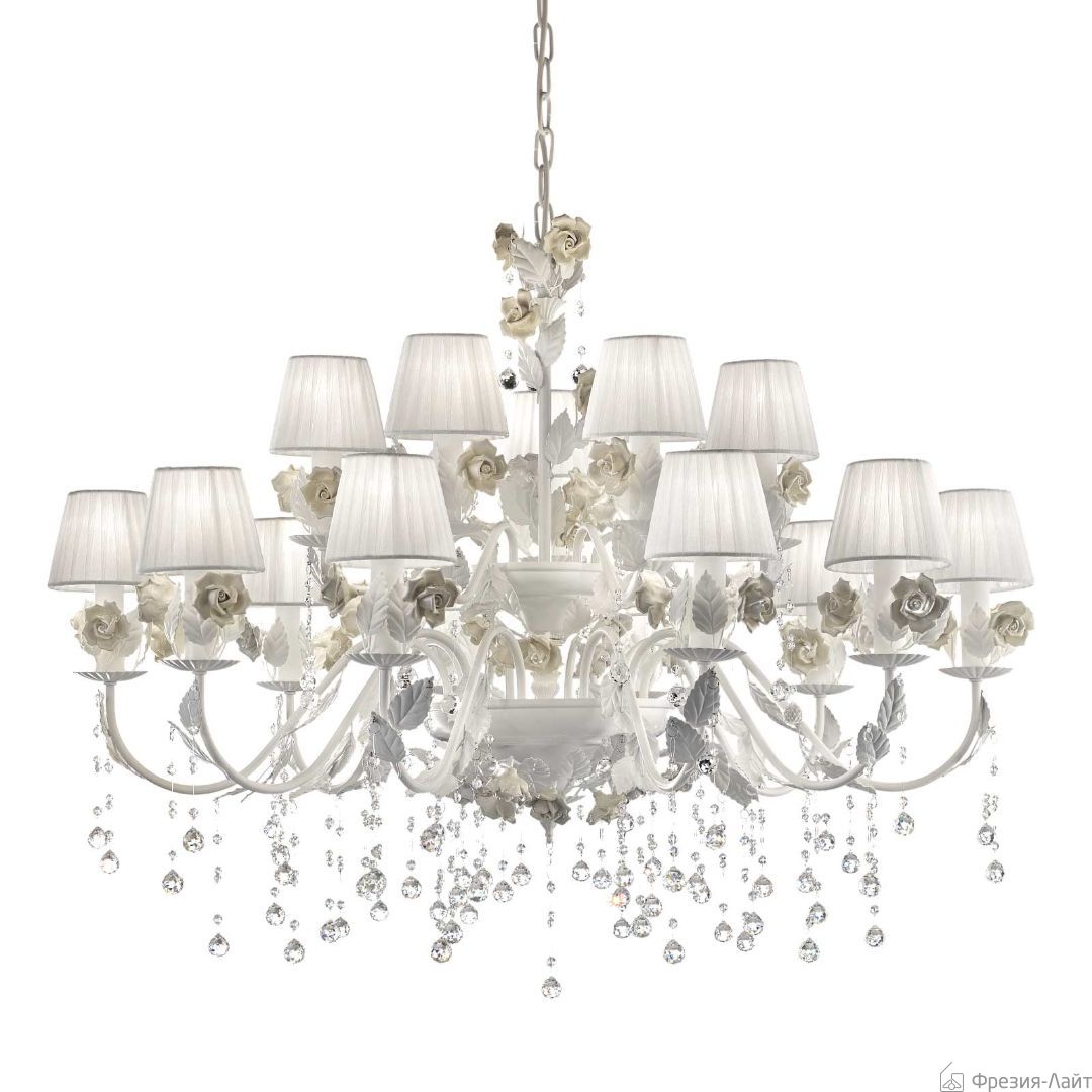 Masiero CERAMIC GARDEN 10+5 P01 большая люстра подвесная 106500