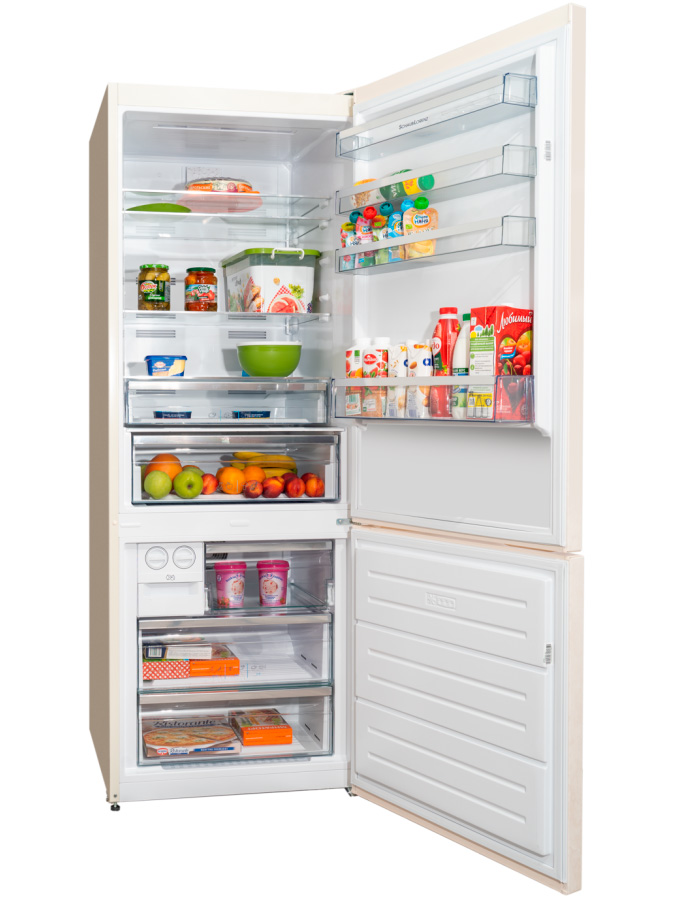 9920936 Холодильник с морозильником   Schaub Lorenz SLU S620E3E бежевый STDN-0018203 - Вид №3