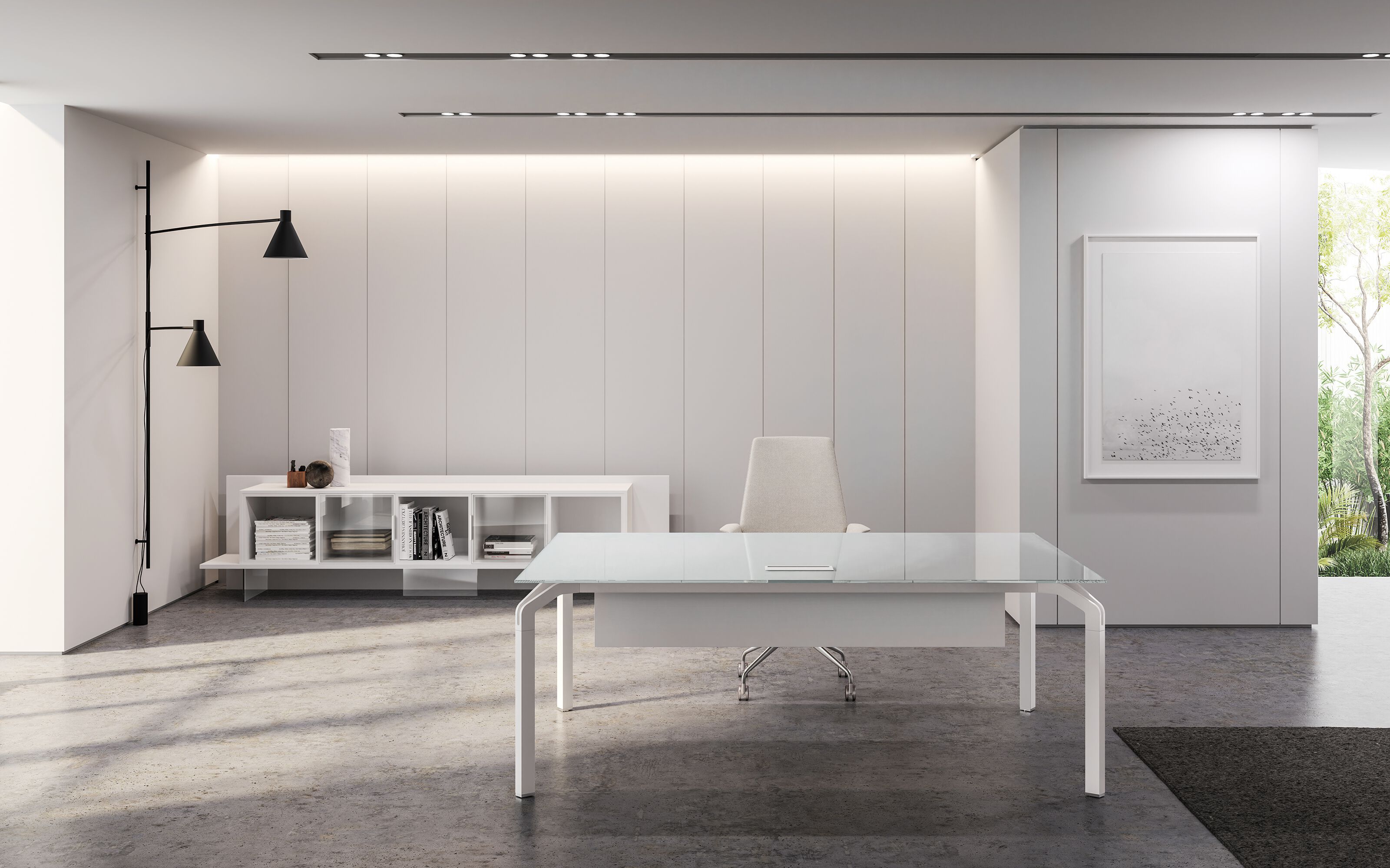 Деревянный шкаф с дверями About Office йога ARCH-00148192 - Вид №1