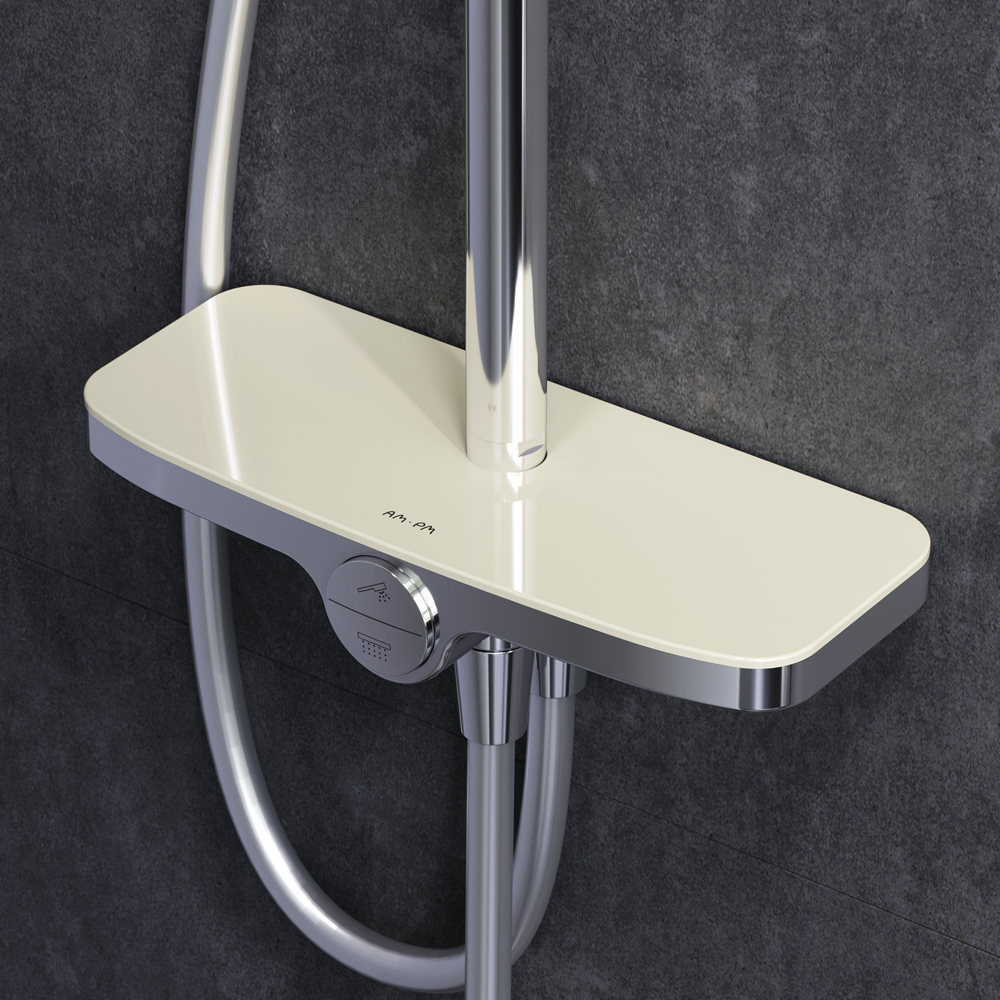 F0780200 душ.система: верхн.душ 250мм ручной душ 120 мм 3 функции душ.штанга 1030-1460 мм AM.PM Like - Вид №2