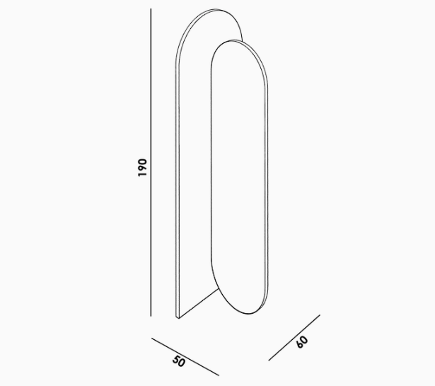 Secolo Takada Напольное зеркало с декорированной аркой тканью Standard, инкрустация сатинированная сталь  - Вид №1