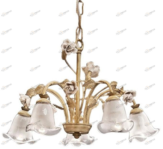 FERROLUCE Керамическая люстра Siena C1185-5/8