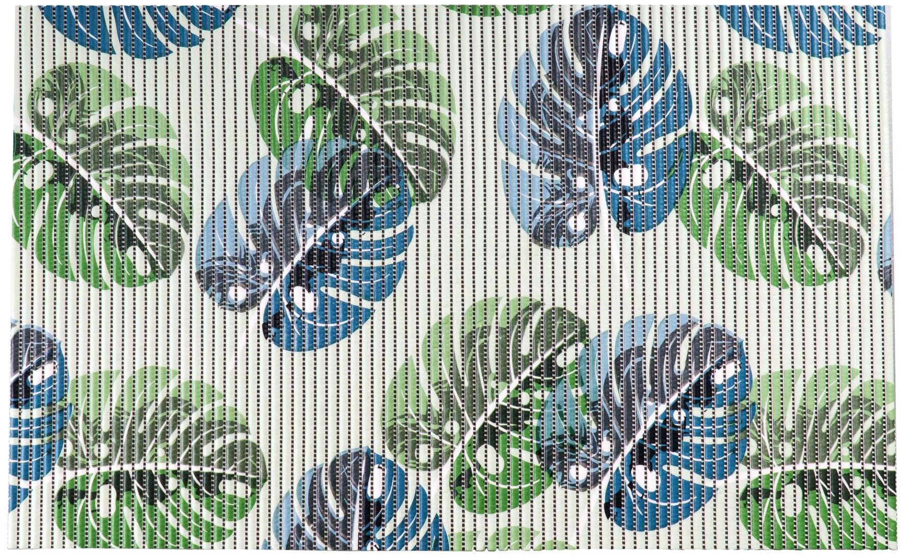 90256120 Коврик из вспененного ПВХ Garden синий/зелёный 50 х 80см STLM-0152270 RIDDER