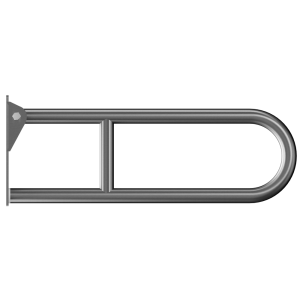 B660-W Откидной поручень из нержавеющей стали Ø32 мм на петлях duten