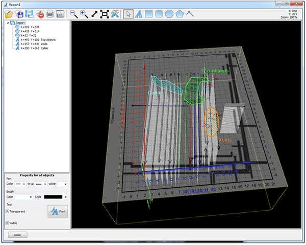 Программное обеспечение для обработки GPR и 3D-модуль NOVATEST опросы Georadar, программное обеспечение ARCH-00120890 - Вид №2