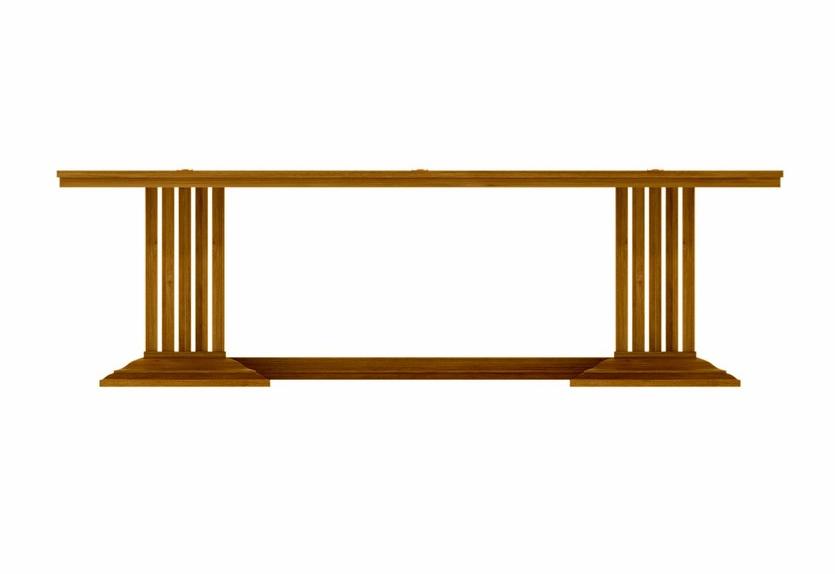 ASTELLO Прямоугольный садовый стол из тика Coquelicot Cl.tr1.l1.10 - Вид №3