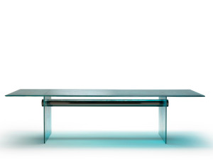 Прямоугольный стеклянный обеденный стол