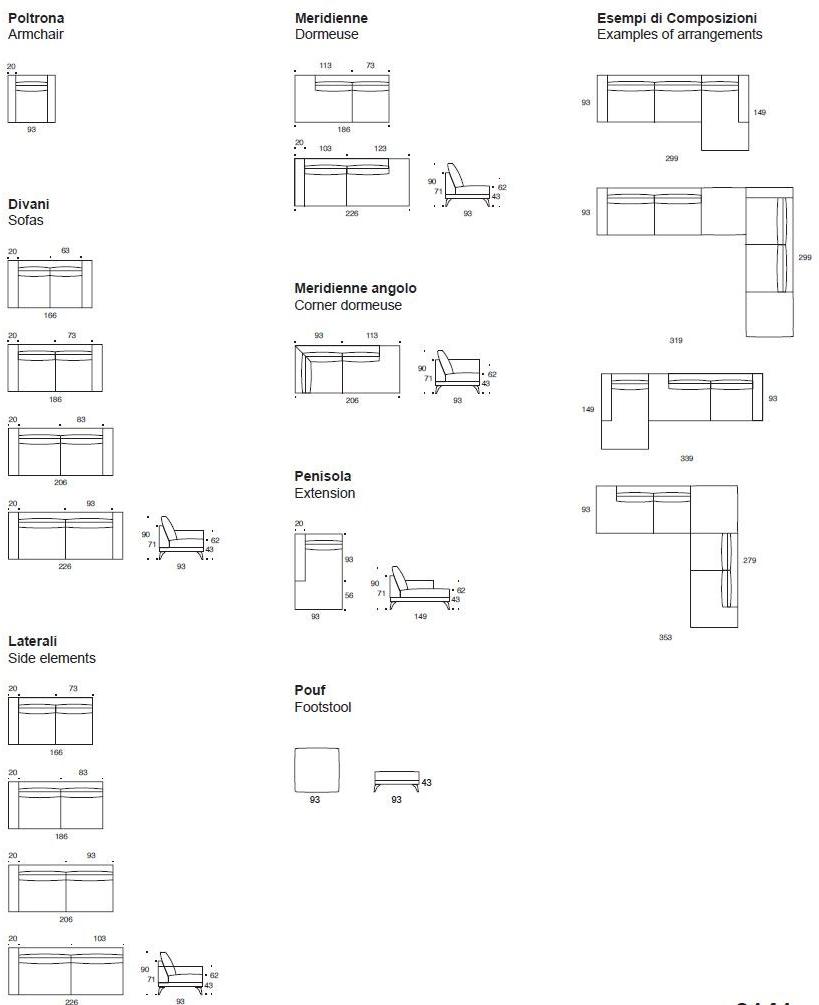 Twils Lounge Съемный диван с шезлонгом Driver sun-id-1346284 - Вид №3