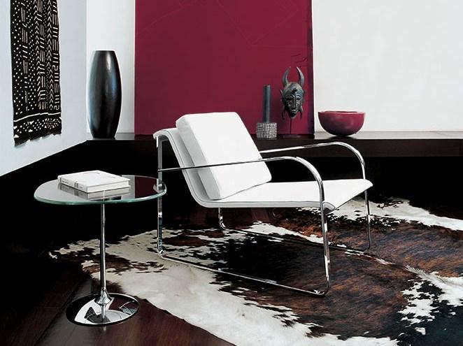 Sovet italia Мягкое кожаное кресло с подлокотниками Bugatti sun-id-1416047 - Вид №5