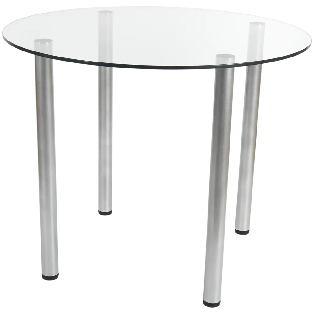 Стол кухонный круглый Delinia Версаль 4 персоны 90x90 см стекло 82432880 STLM-2127929 Кухонный стол