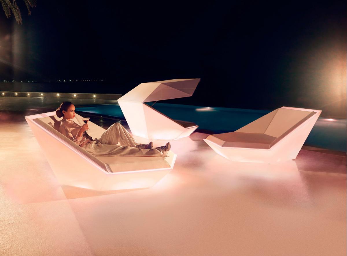 088547 Кровать Lounge с навесом LED Vondom Faz - Вид №7