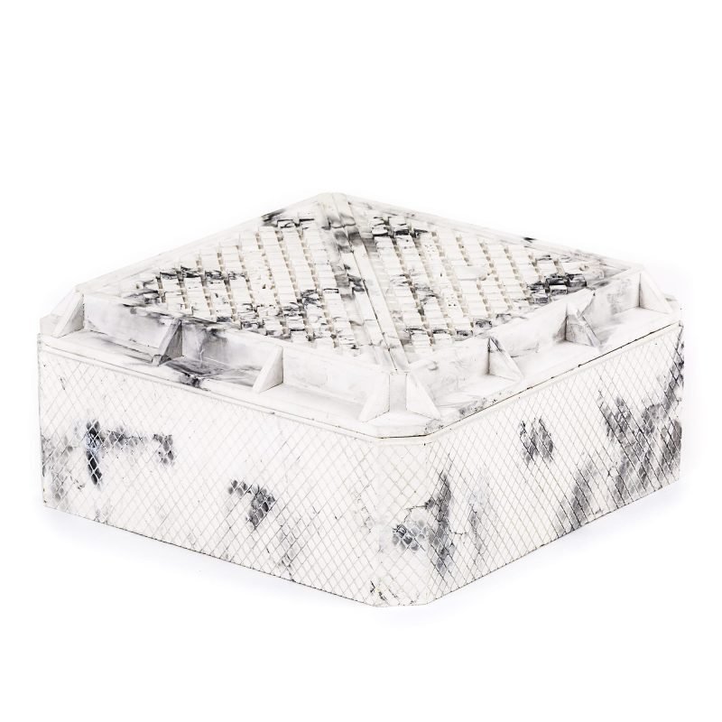 Шкатулка из бетона 28,3х28,3 см серая Cover SELETTI  00-3882483 Серый  - Вид №1