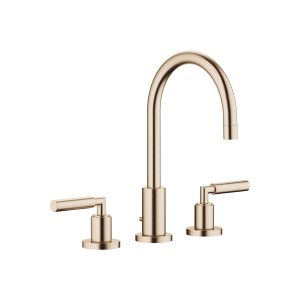 TARA Смеситель для раковины на три отверстия с донным клапаном - Brushed Champagne (22-каратное золото) 20713882-46
