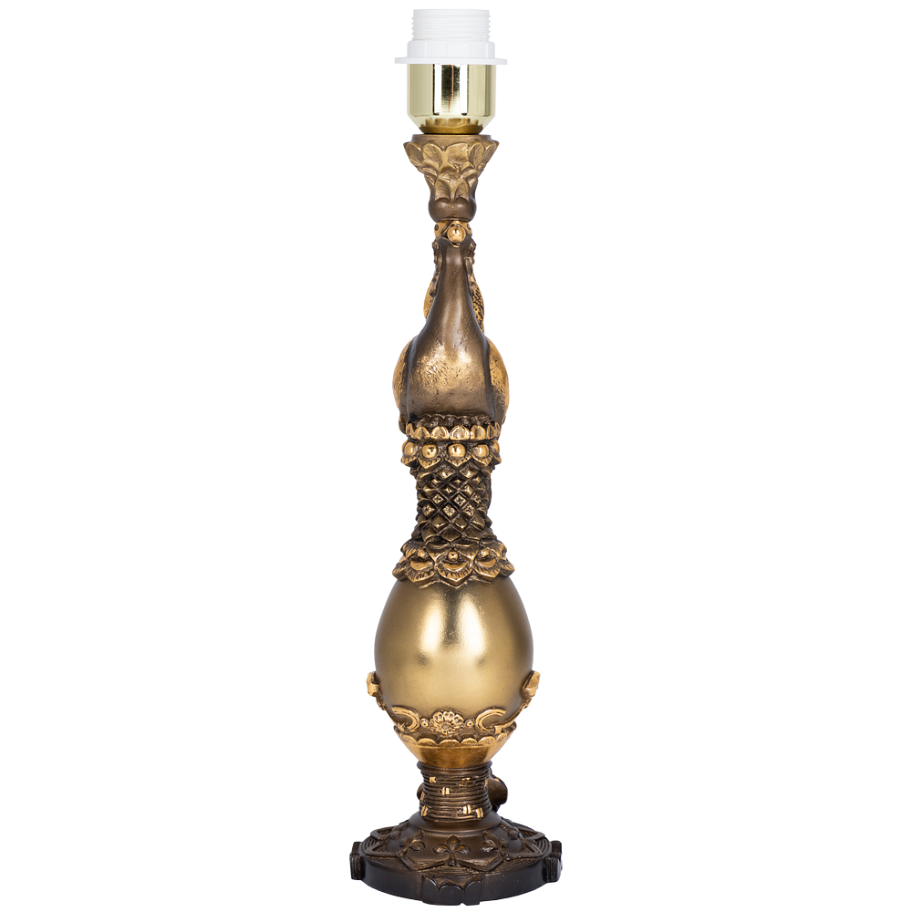 32081,34057 Настольная лампа Павлин Тюссо Поталь BOGACHO 4627138210871, 4627138151136