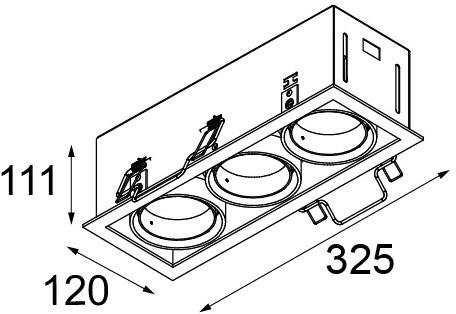 Modular Lighting Instruments Точечный светильник на потолок Mini multiple trimless sun-id-1414036 - Вид №4