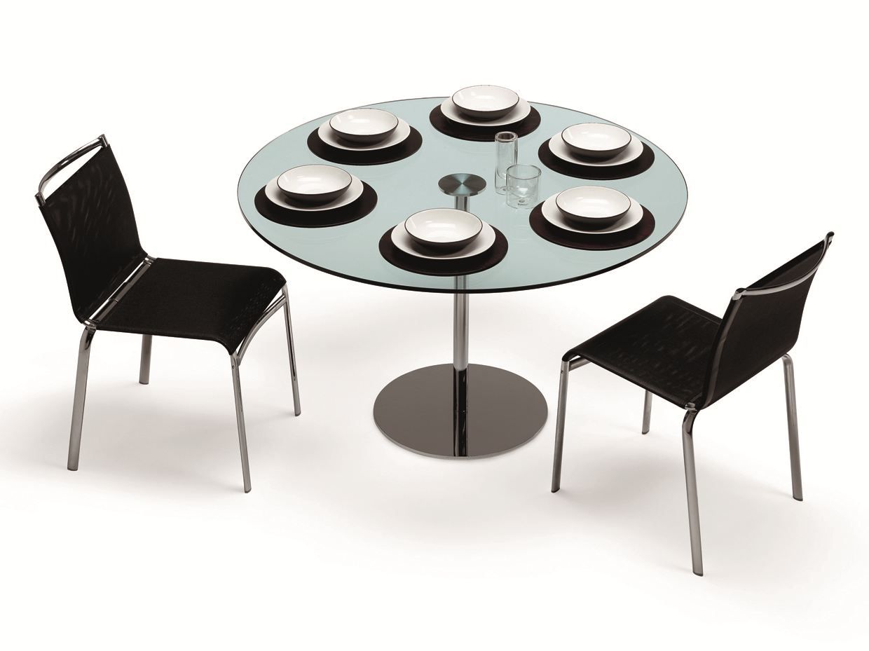 Круглый стол из закаленного стекла Tonelli Design ARCH-00054299