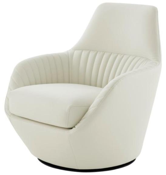 Ligne Roset Вращающееся кресло с обивкой из ткани с подлокотниками Amédée 18210205 - Вид №1