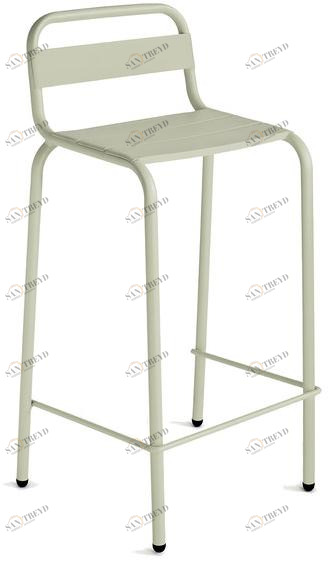 iSimar Табурет садовый алюминиевый со спинкой Barceloneta 8024 / 8007