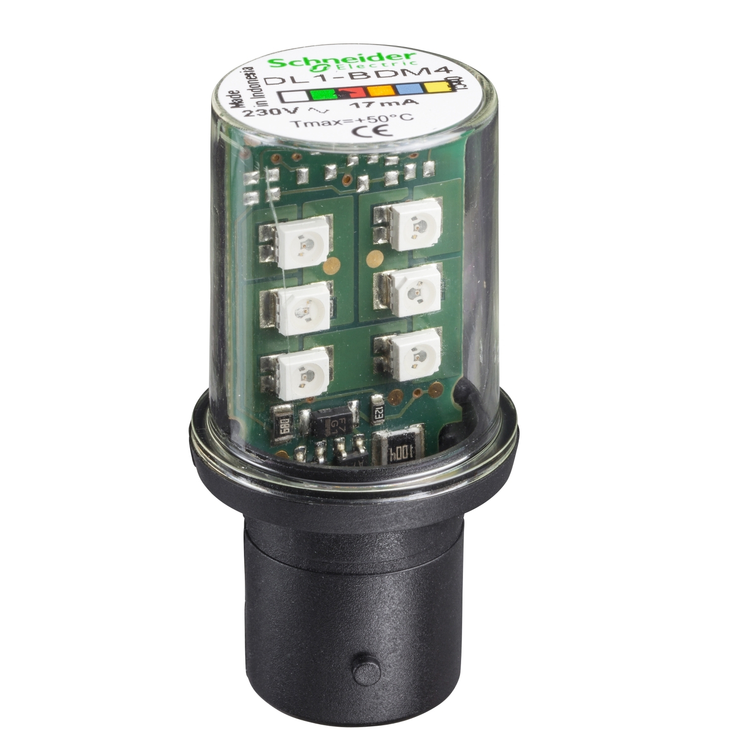 DL1BDM8 Светодиодный кластер Harmony, 230В, Оранжевый Schneider Electric Световые колонны, сирены, маяки 