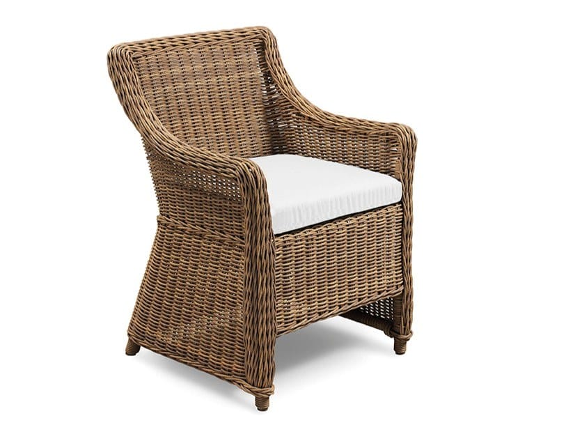 Синтетическое волокно сад стул с подлокотниками Braid Cloe ARCH-00069284