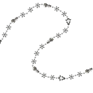 Гирлянда «Бусы» 270 см цвет серебристый