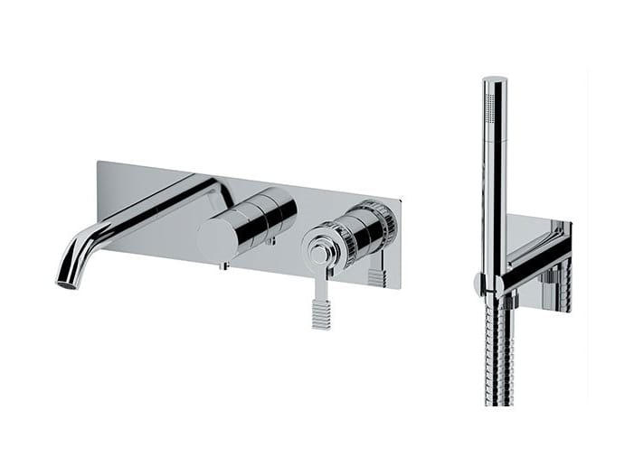 Однорычажный внешний смеситель для ванны с пластиной Remer Rubinetterie ателье ARCH-00125121