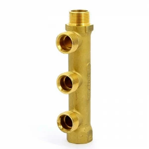 Коллектор НВ 3/4" TIEMME 3 выхода 3/4"ЕК 50мм