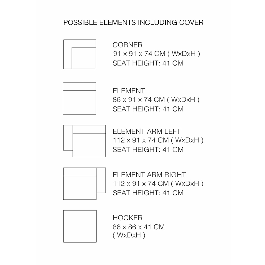 Диван James двухместный серый Zuiver 3200157 - Вид №6