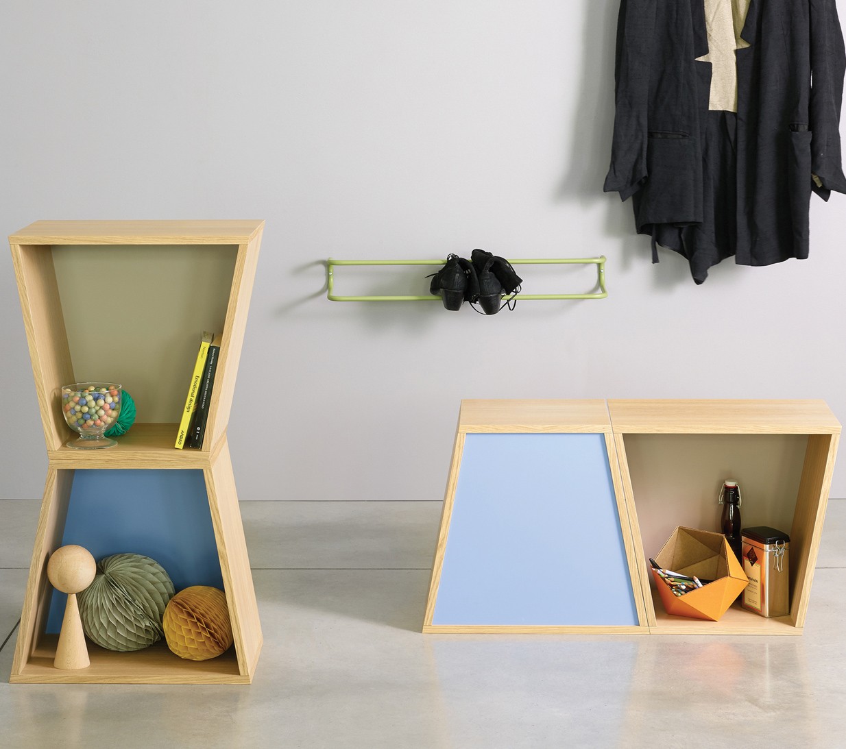 Ex.T Flatwork Блок штабелирования из листового металла зеленого цвета EXFLATWORK/OLIVE  - Вид №3